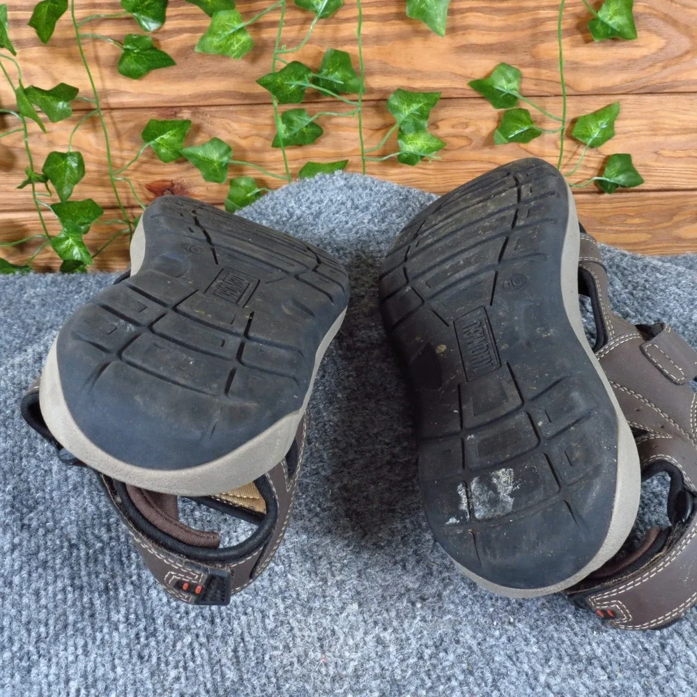 Khombu Noah Men's Size‎ 10 Brown Synthetic Sport Sandals Outdoor Comfort Walking